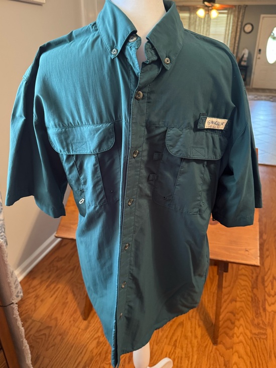 Magellan Outdoors Other - Magellan fishing Green Short Sleeve Button-Up Work Shirt small nwt